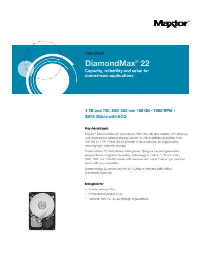 Maxtor DiamondMax 22 II