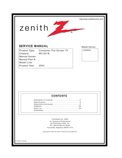 ZENITH+C30W46++MC-021B