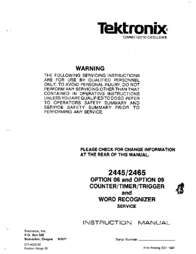 Tek_2445_2465_Oscilloscope_Service_Manual