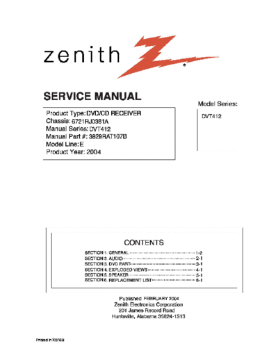 hfe_zenith_dvt412_service_en