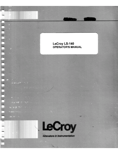 LeCroy_LS-140_Operators_Manual