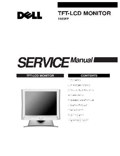 Dell-LCD-Monitor-1503FP-Service-Manual