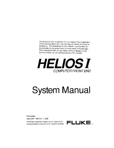FLUKE 8827 System Users