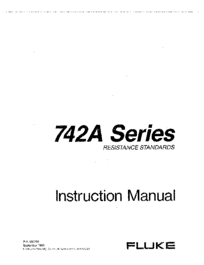 FLUKE 742A Series_252C 742A-1_252C 742A-10k Instruction