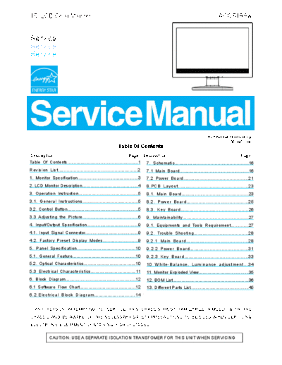 aoc_519sw_lcd_monitor_service_manual