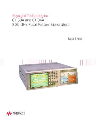 5988-5549EN 81133A and 81134A_252C 3.35 GHz Pulse Pattern Generators - Data Sheet [10]