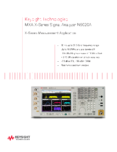 5989-5047EN N9020A MXA X-Series Signal Analyzer - Brochure c20140630 [8]