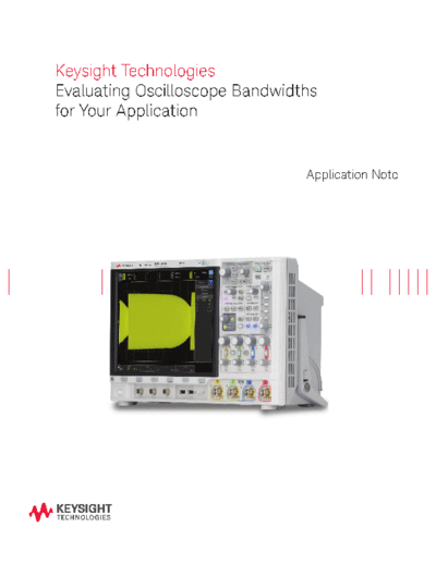 5989-5733EN Evaluating Oscilloscope Bandwidths for Your Application - Application Note c20140920 [13]