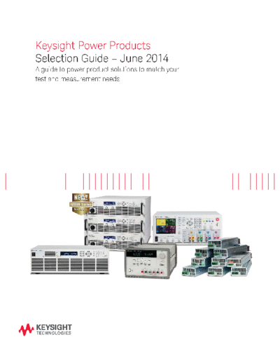 5989-8853EN Agilent Power Products Selection Guide - June 2014 c20141006 [32]