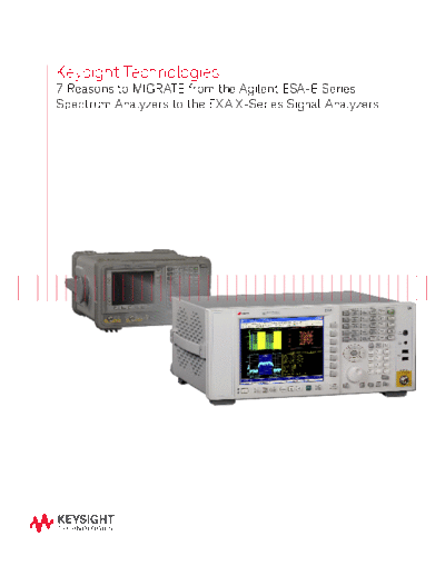 5990-4143EN 7 Reasons to Migrate from the ESA-E Series to the EXA X-Series Signal Analyzers - Brochure c20140803 [19]