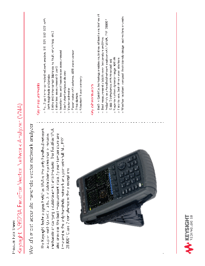 5990-5078EN N9923A FieldFox Vector Network Analyzer (VNA) - Product Fact Sheet c20140604 [2]