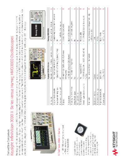 5990-7633EN InfiniiVision 3000 X-Series versus Hameg HMO3000 Oscilloscopes - Competitive Comparison c20140930 [2]