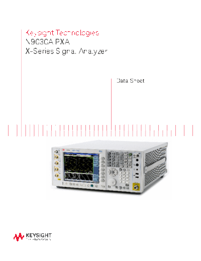 5990-3952EN N9030A PXA X-Series Signal Analyzer - Data Sheet c20140829 [28]