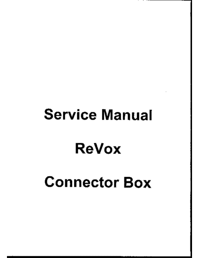 Revox-Connector_box-Schematic
