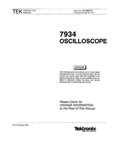7934 Oscilloscope (1986) WW