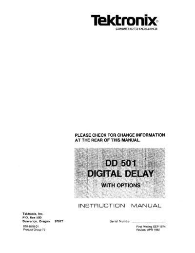 DD501 Digital Display (w. Options) (Plugin) (1982) WW