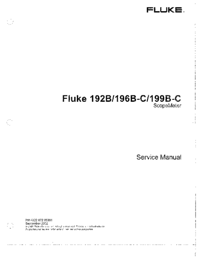 FLUKE 192B_252C 196B_252C C_252C 199B_252CC Service