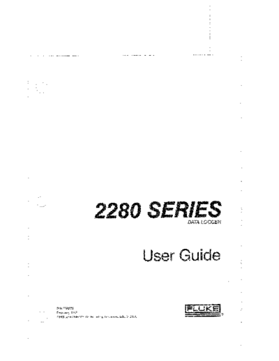 FLUKE 2280 Series User