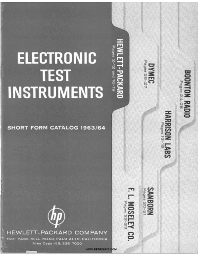 HP-Catalog-1963-1964-Short
