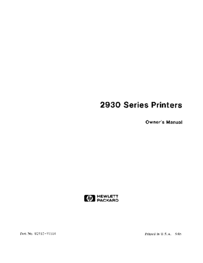 02932-90001_2930_Series_Printers_Owners_Manual_May85