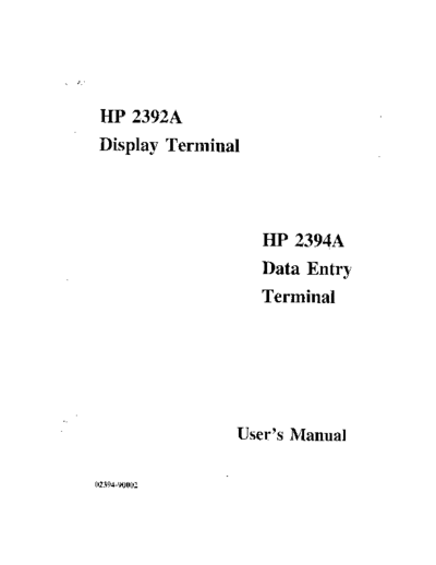 02394-90002_HP_2392A_Display_Terminal_HP_2394A_Data_Entry_Terminal_Users_Manual_Apr_1985