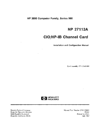 27113-90001_27113A_CIO_HP-IB_Channel_Card_Installation_Jul87