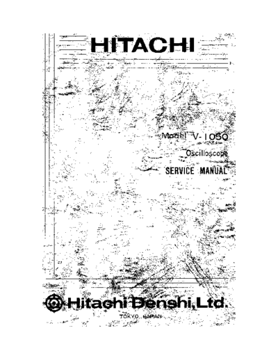 Hitachi_V1050_Oscilloscope_Service_Manual-Hitachi_V1050_Service_Manual