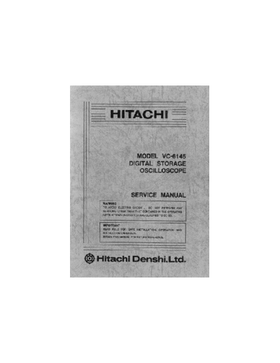 Hitachi_VC6145_Oscilloscope_Service_Manual-Hitachi_VC6145_Service_Manual