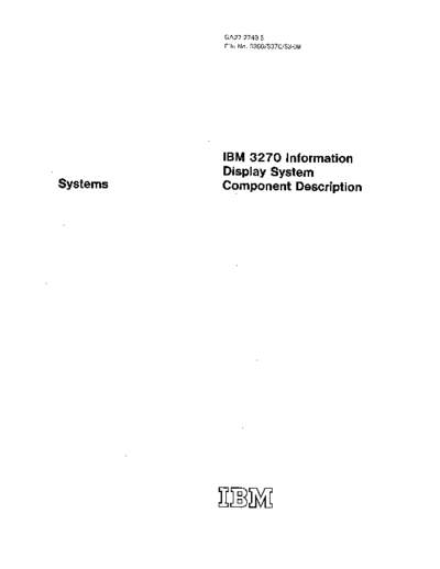 GA27-2749-5_IBM_3270_Information_Display_System_Component_Description_Nov75