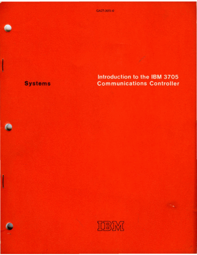 GA27-3051-0_Introduction_to_the_IBM_3705_Communications_Controller_Feb72