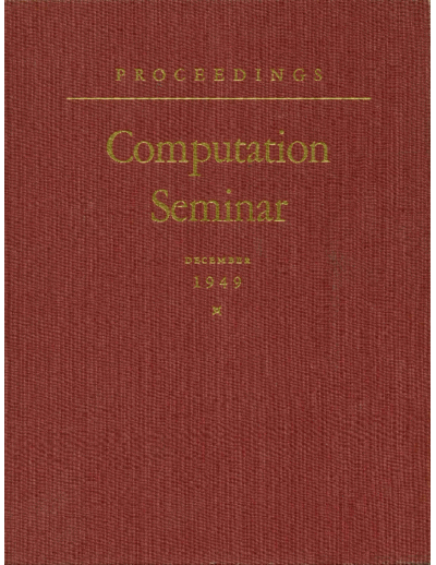 IBM_Computation_Seminar_Dec49