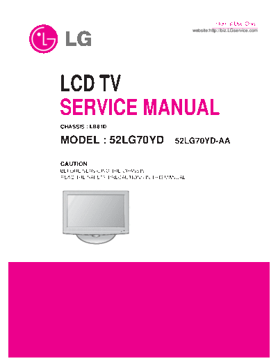 52LG70YD Service Manual