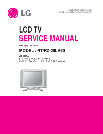 RT-20LA60 Service Manual
