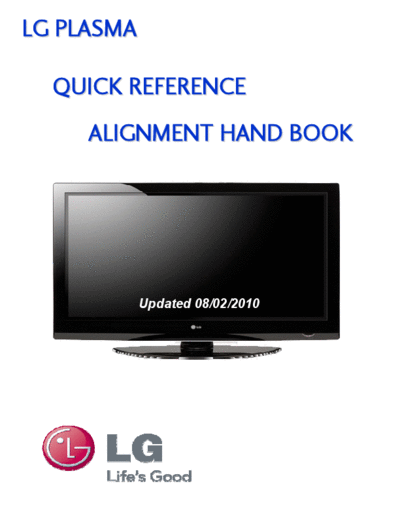 LG Plasma Panel Alignment Handbook_8-2-2010