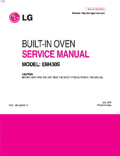EM430S Service Manual