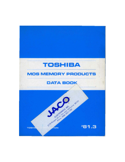 1981_Toshiba_MOS_Memory