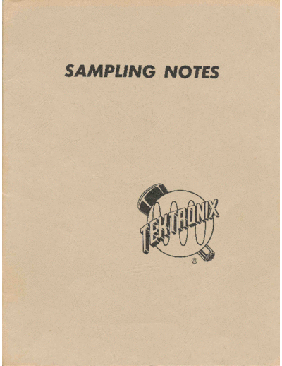 Sampling_Notes_1964