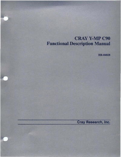 HR-04028_Cray_Y-MP_C90_Computer_Systems_Functional_Description_Mar92