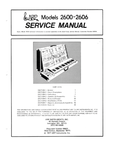 arp 2600 service manual