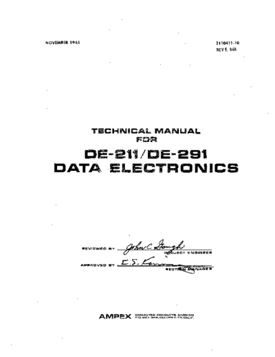 Ampex_DE-211_DE-291_Technical_Manual_Aug68