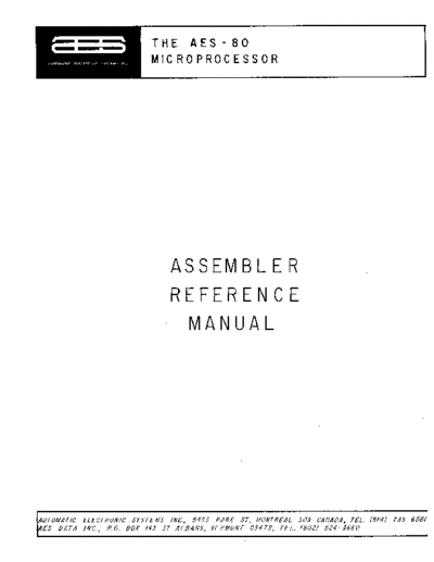 AES-80_Assembler
