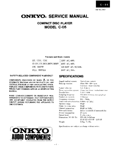 Onkyo-C-05-Service-Manual