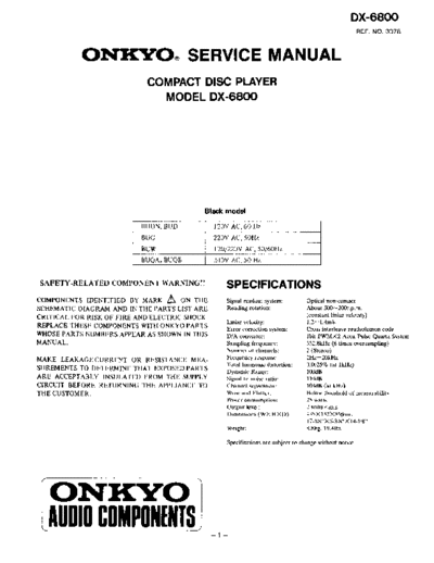 ONKYO+DX-6800
