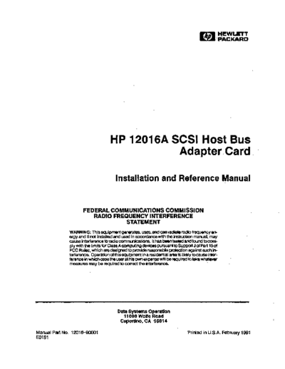 12016-90001_HP_12016A_SCSI_Host_Bus_Adapter_Ref_Feb91