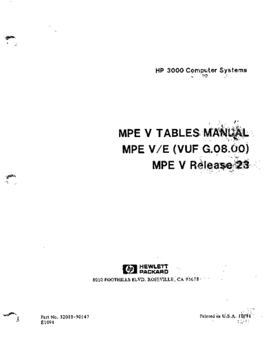 32033-91047_MPE_V_Tables_Manual_Oct1991