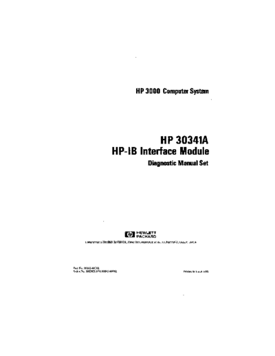 30341-60001_HP_30341A_HP-IB_Interface_Module_Diagnostic_Manual_Set_May1981