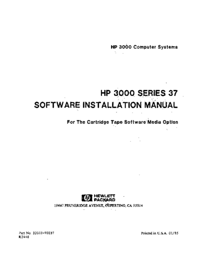 32033-90037_HP3000_Series_37_Software_Installation_Jan85