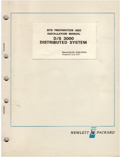 32190-90002_Site_Installation_and_Preparation_Manual_DS_3000_Distributed_System_Mar1977