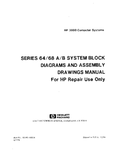30140-90004_Series_64_68_System_Block_Diagrams_Dec84