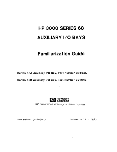 30164-90013_Series_68_Auxiliary_IO_Bays_Familiarization_Guide_Jul83